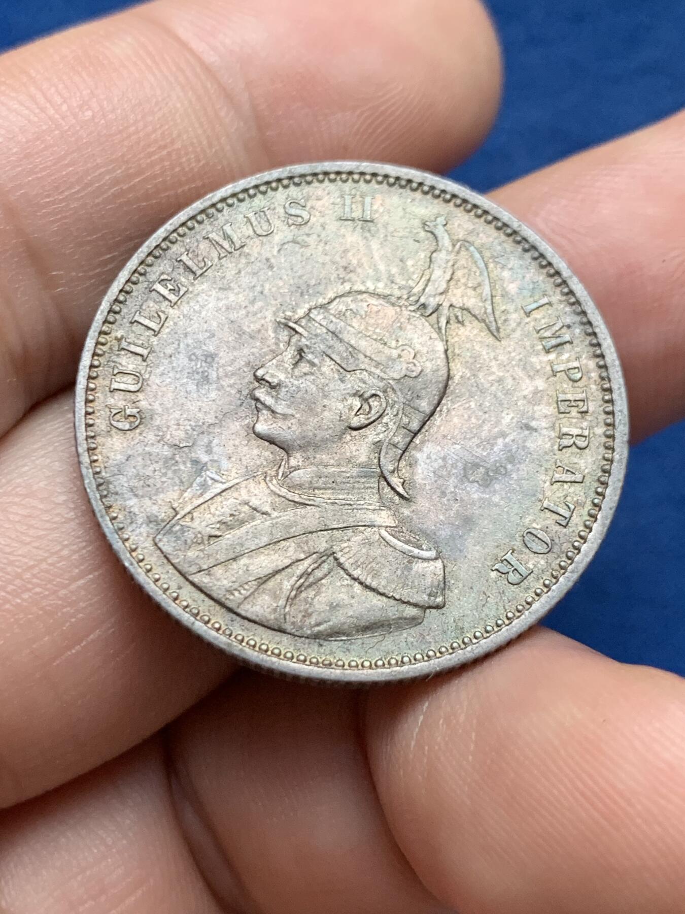 《竞宝斋》第408场 周日，周一，2场连拍 （全场包邮） 1911J厂德属东非 1卢比 酱彩包浆 带光好品 当下火热的品种，殖民地和德系双重光环