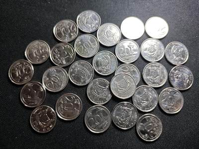 KK钱币收藏小铺 《批量/好品散币 套币 银币》专场 2月预留时间 周末发货 -  新加坡20分 28枚