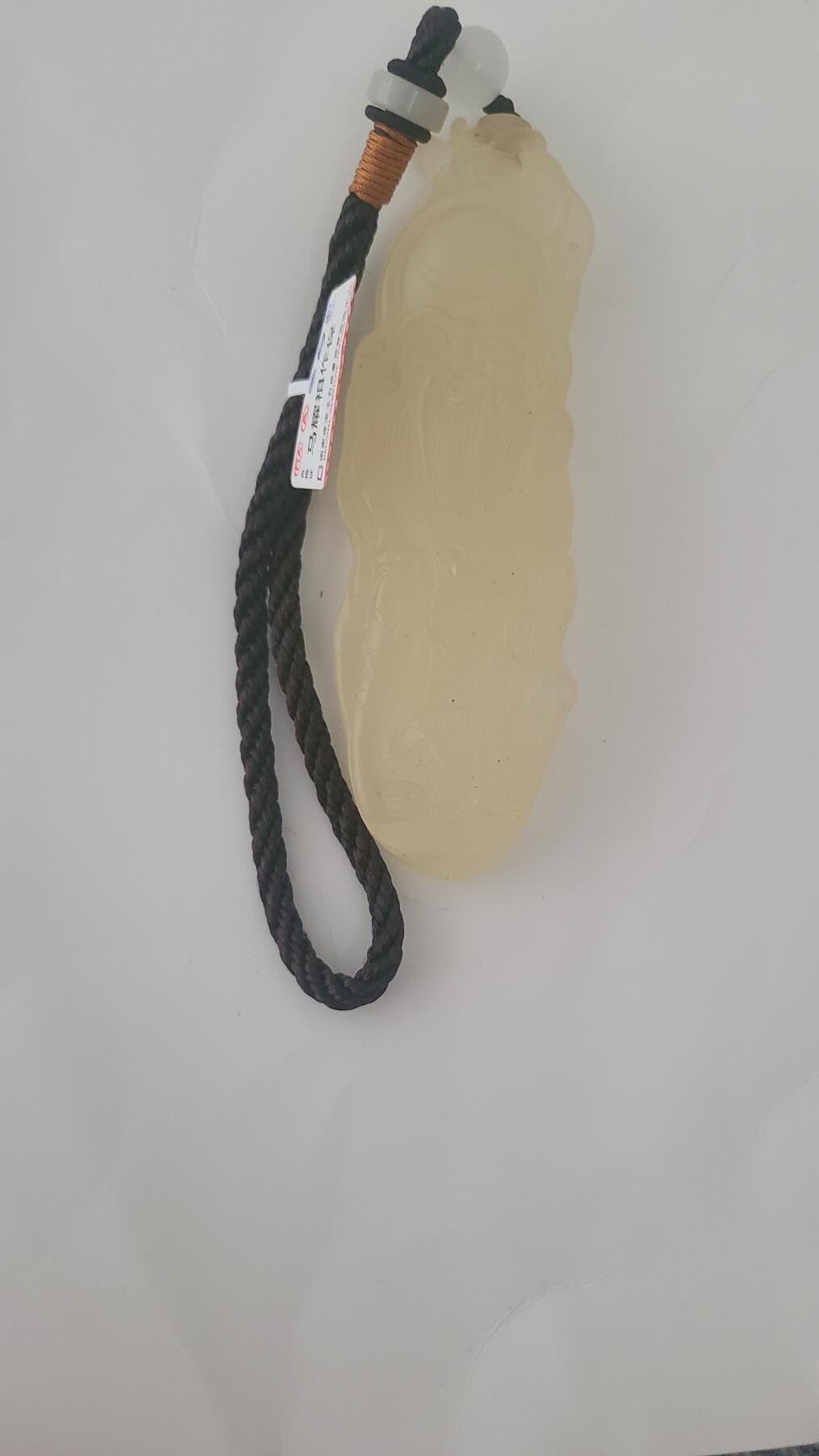 越南芽庄白油格白棋手把件