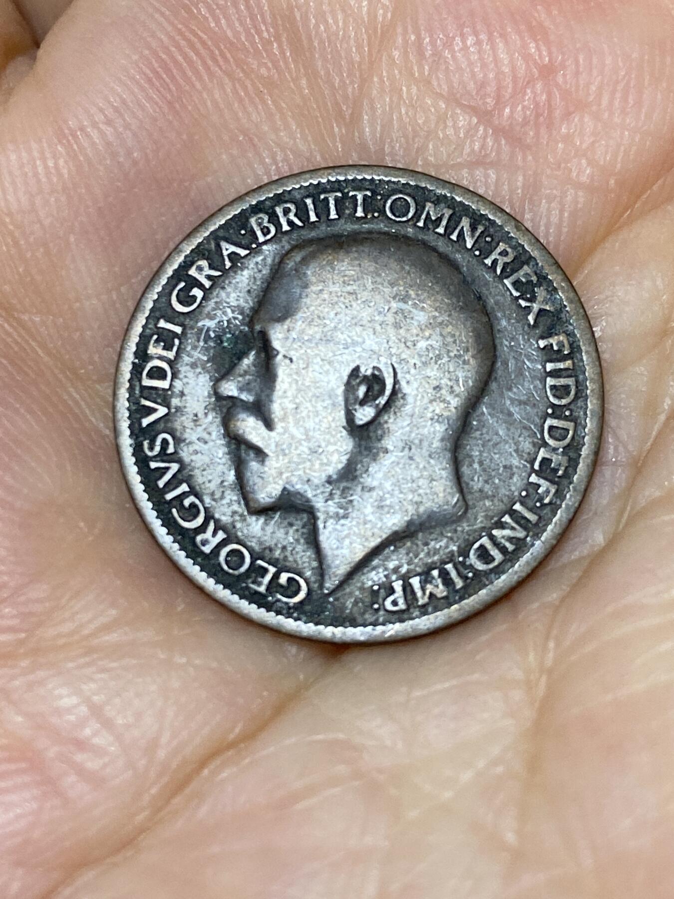 2025年第七十六场(总第一百零二场）外国好品散币(免佣金) 英国🇬🇧1917年1法新(乔治五世第一版)