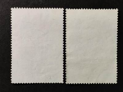 ↓君缘收藏799期☞钱币邮品↓无佣金、可寄存、满30元包邮  专298，1991年孔雀开屏图古画邮票2全