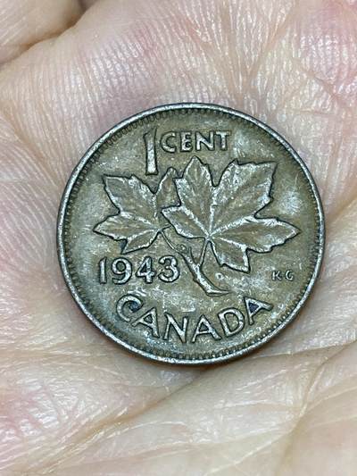 2025年第七十六场(总第一百零二场）外国好品散币(免佣金) - 加拿大🇨🇦1943年1分(乔治六世第一版)