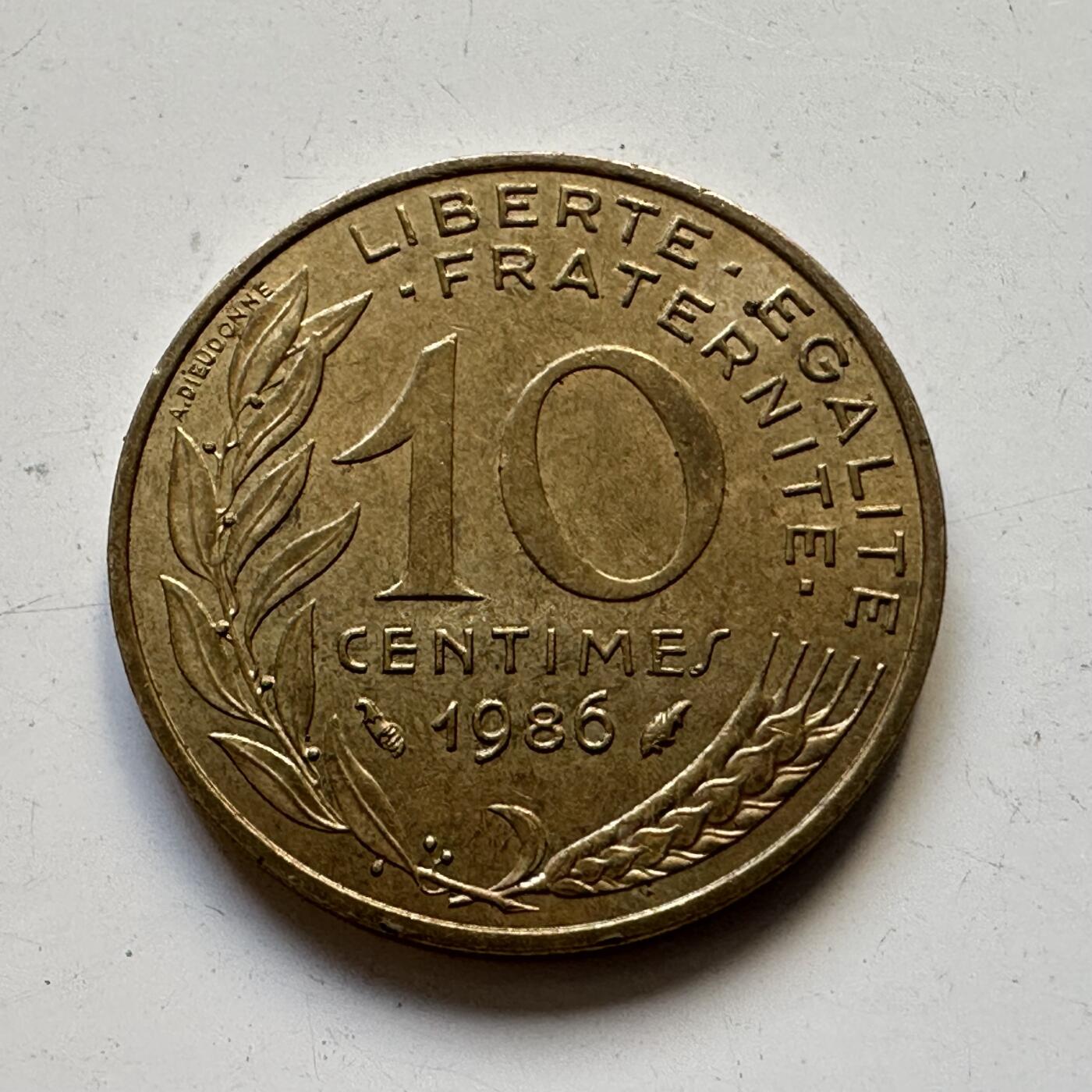 🌹外币初藏🌹🐯2025年第84场  周二无佣金特价场 法国1986年十分