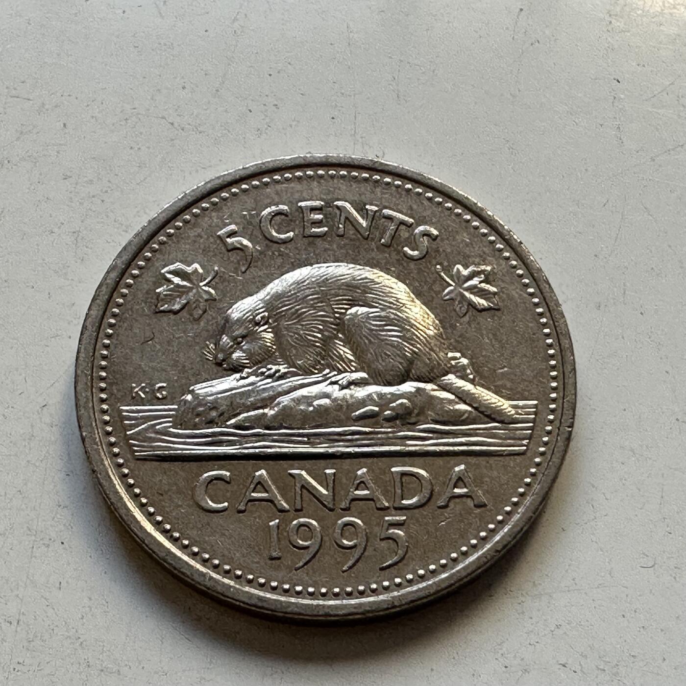 🌹外币初藏🌹🐯2025年第84场  周二无佣金特价场 加拿大1995年五分