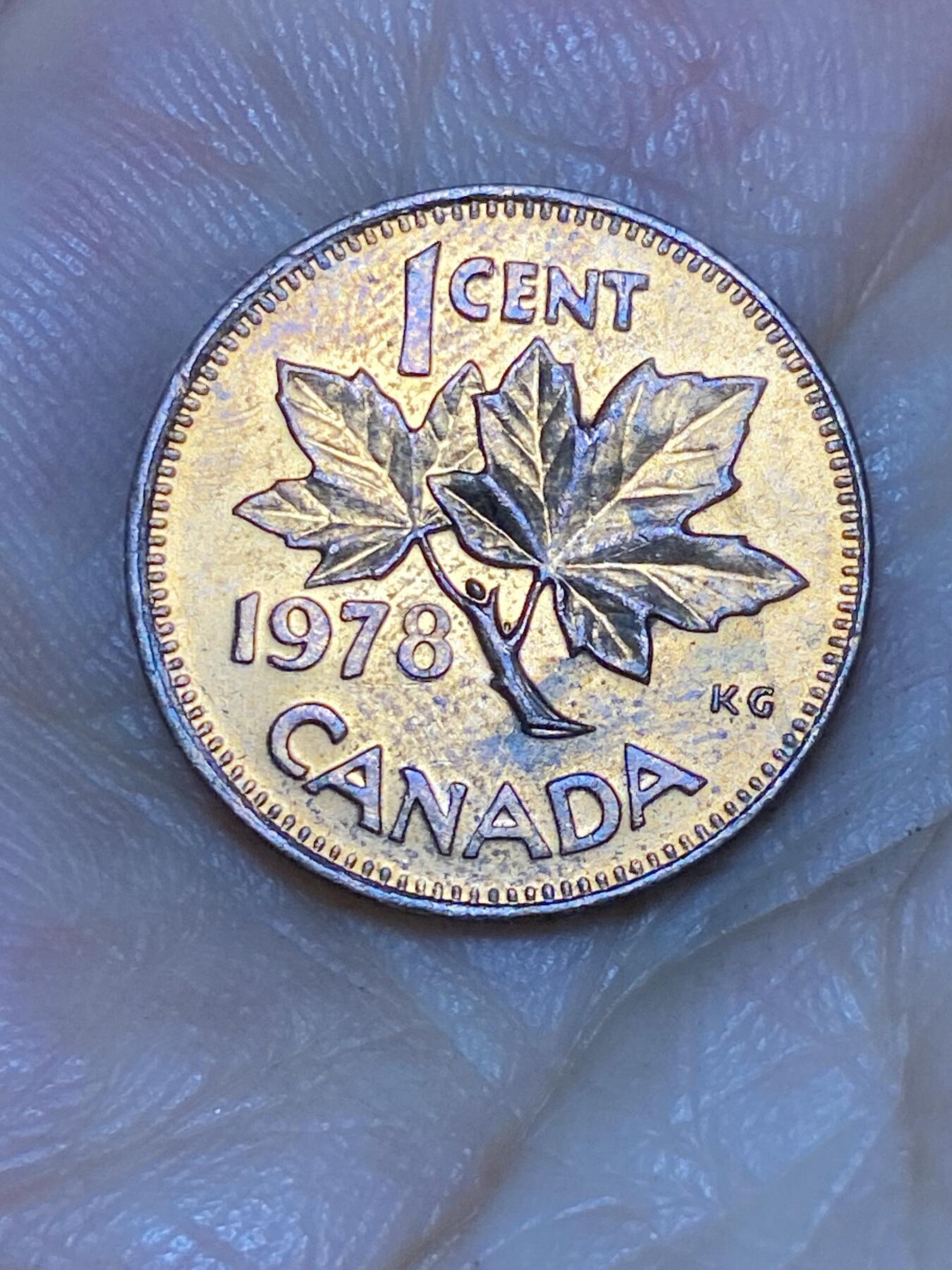 2025年第七十六场(总第一百零二场）外国好品散币(免佣金) 加拿大🇨🇦1978年1分(伊丽莎白二世中年花冠第二版，首发年仅发行2年)