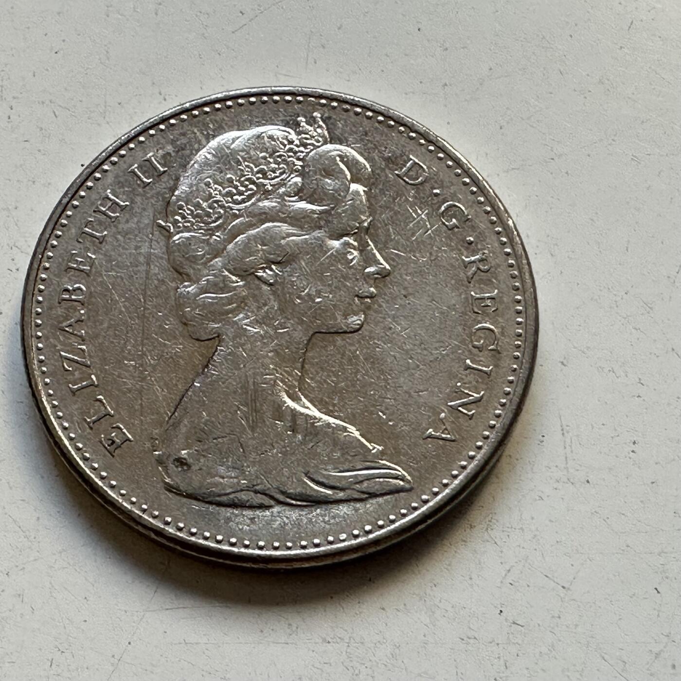 🌹外币初藏🌹🐯2025年第84场  周二无佣金特价场 加拿大1966年五分