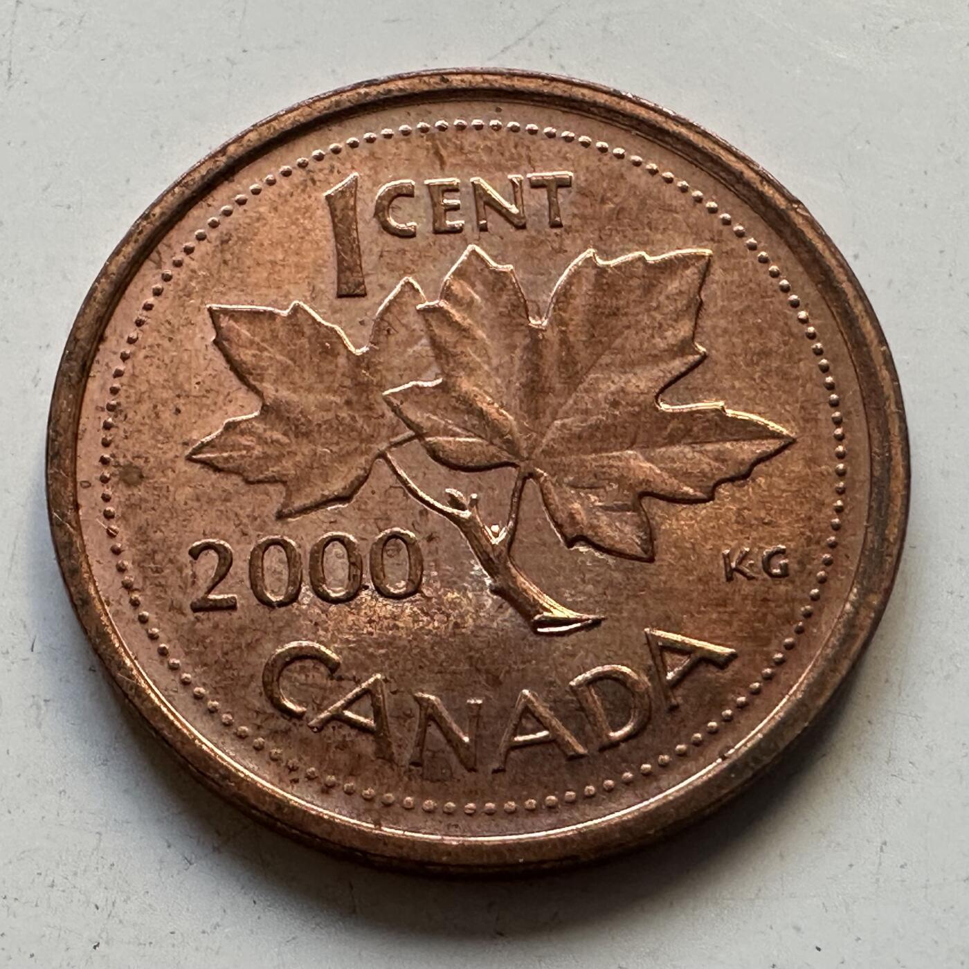 🌹外币初藏🌹🐯2025年第84场  周二无佣金特价场 加拿大2000年一分