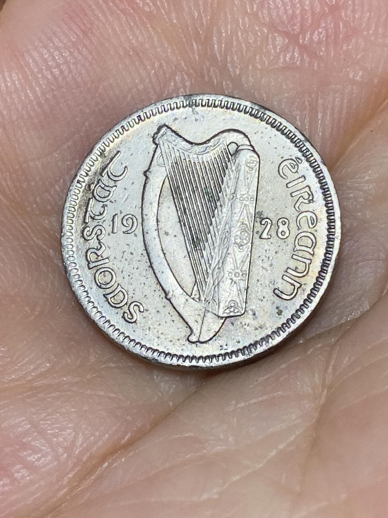2025年第七十六场(总第一百零二场）外国好品散币(免佣金) 爱尔兰🇮🇪1928年3便士(自由邦时期首套)