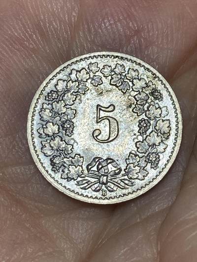 2025年第七十六场(总第一百零二场）外国好品散币(免佣金) - 瑞士🇨🇭1957年5生丁(B标)