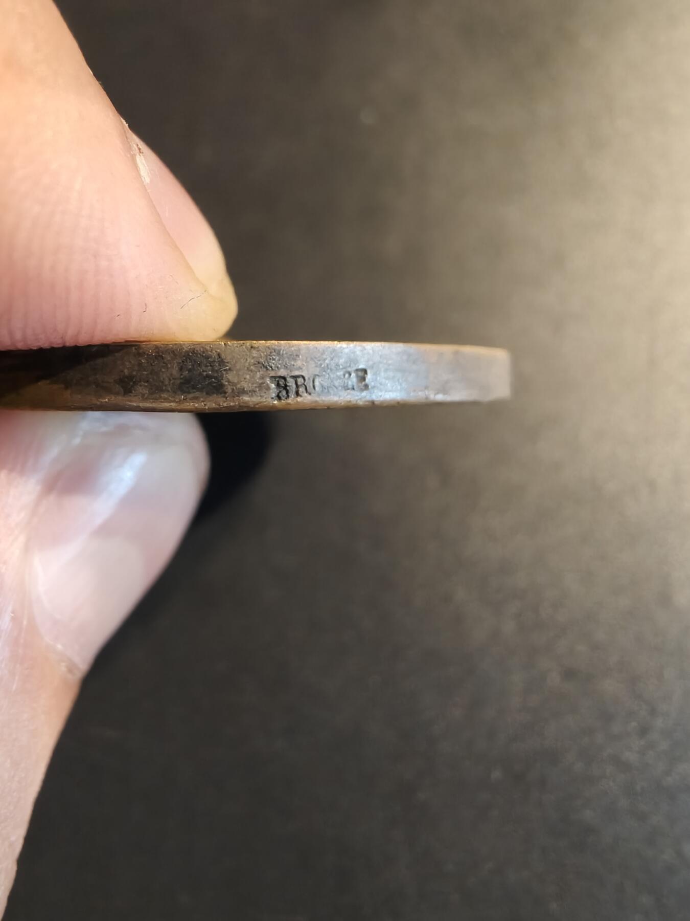 老王徽章第140期 法国普法战争镀银大铜章    直径50mm   重量54.3g