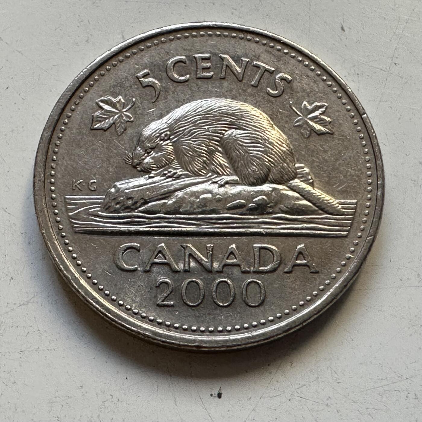 🌹外币初藏🌹🐯2025年第84场  周二无佣金特价场 加拿大2000年五分