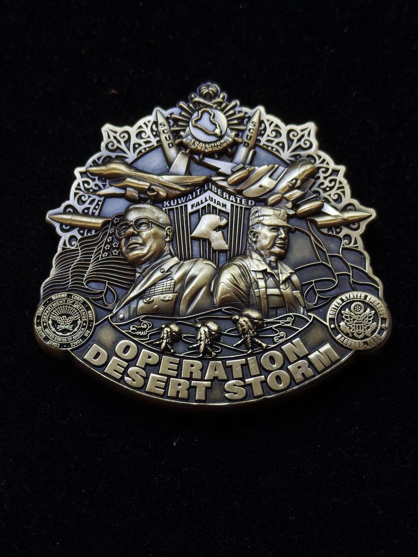 蜀地medal第10场精品专场拍卖 美军沙漠风暴行动纪念章 超级重 #01