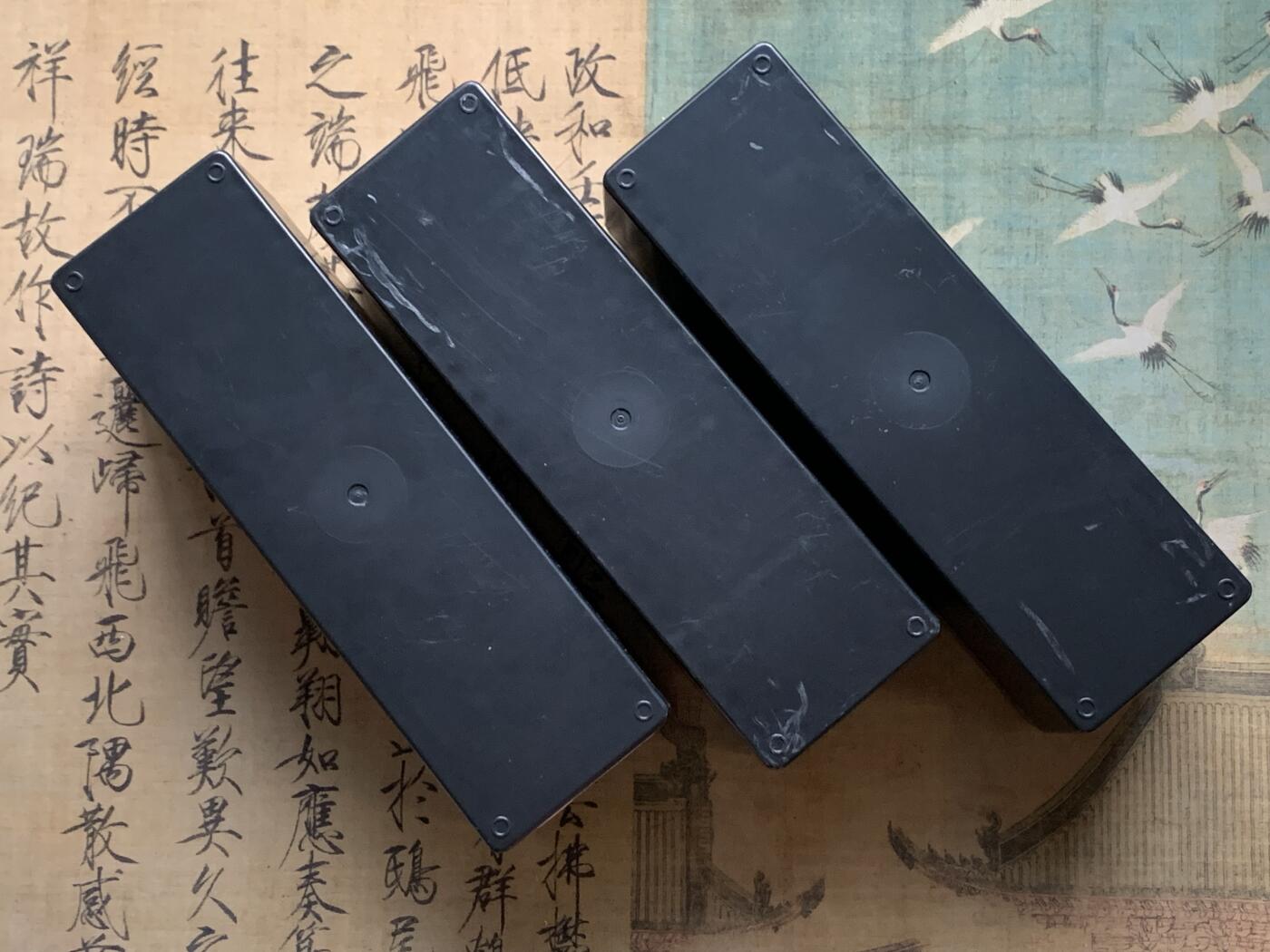 《竞宝斋》第408场 周日，周一，2场连拍 （全场包邮） 三个一组 PCGS评级币大号正版收纳盒（每个可装20枚PCGS评级币）黑色