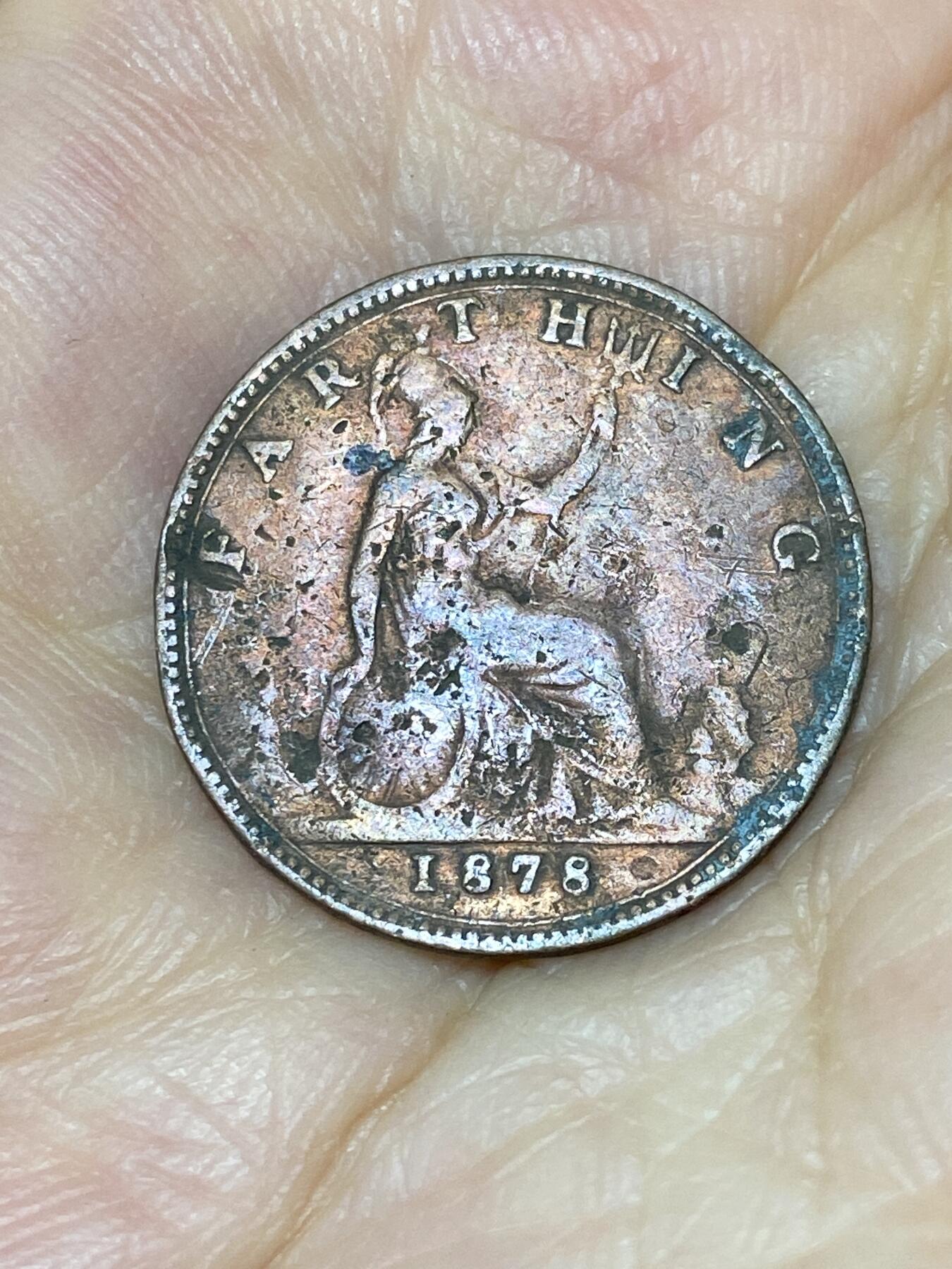 2025年第七十六场(总第一百零二场）外国好品散币(免佣金) 英国🇬🇧1878年1法新(维多利亚女王中年，第三版)