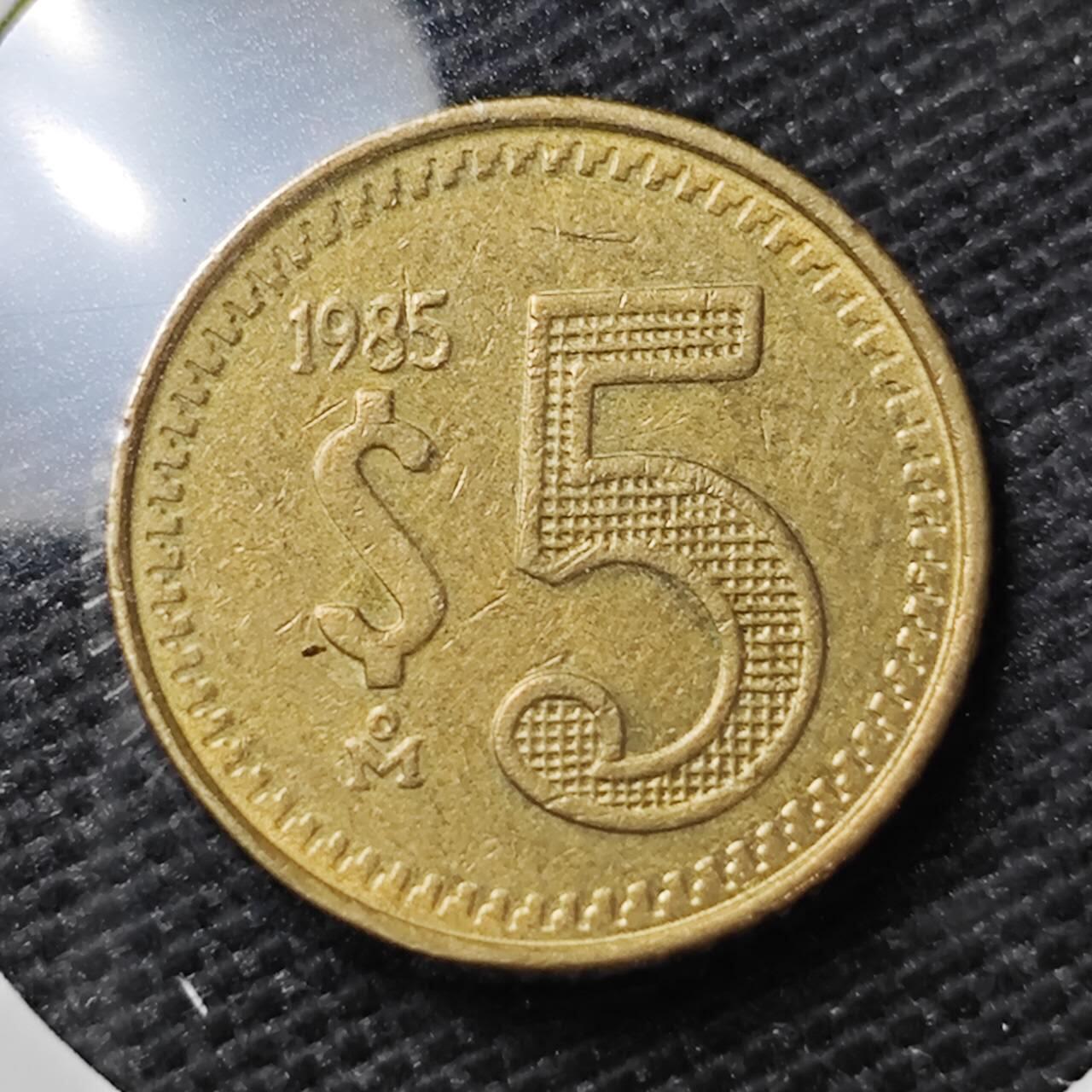 KK钱币收藏小铺 第314期 2月预留时间 周末发货  墨西哥5比索