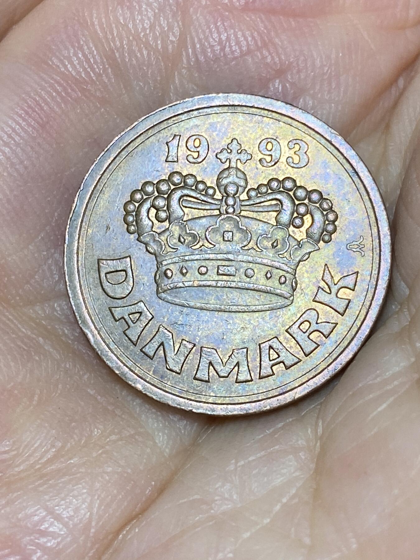 2025年第七十六场(总第一百零二场）外国好品散币(免佣金) 丹麦🇩🇰1993年50欧尔(玛格丽特二世第二版，LG; JP; A版)