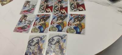 秋原瞳的小店第19期（竹竿击落叶子，红枣掉落下来的砰砰声，那是最美好的记忆之一） - 卡游三国2周年歌舞卡10张原膜，实物非常好看