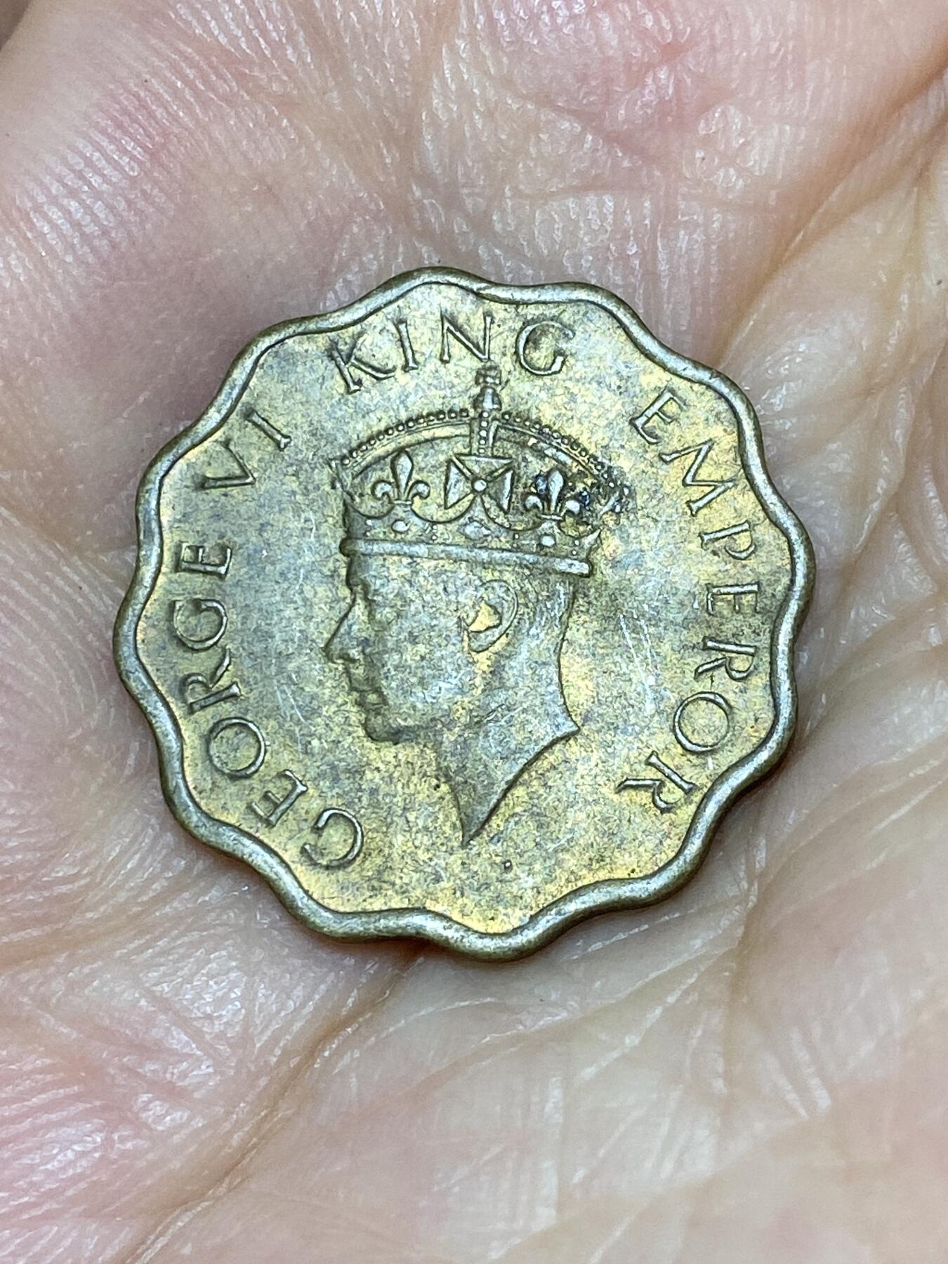 2025年第七十六场(总第一百零二场）外国好品散币(免佣金) 英属印度1942年1安娜(乔治六世第三版，c版加尔各答造，首发年)