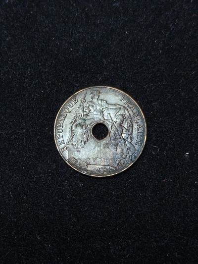 蜀地medal第10场精品专场拍卖 - 法属安南殖民时期百分之一铜币 #01