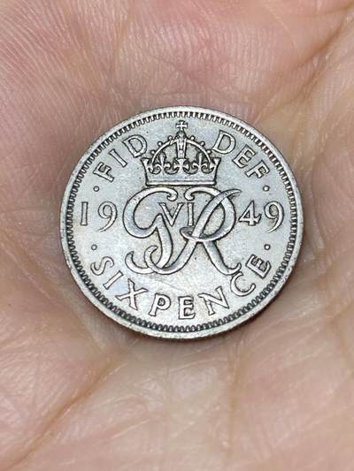 2025年第七十六场(总第一百零二场）外国好品散币(免佣金) - 英国🇬🇧1949年6便士(乔治六世第三版首发年)