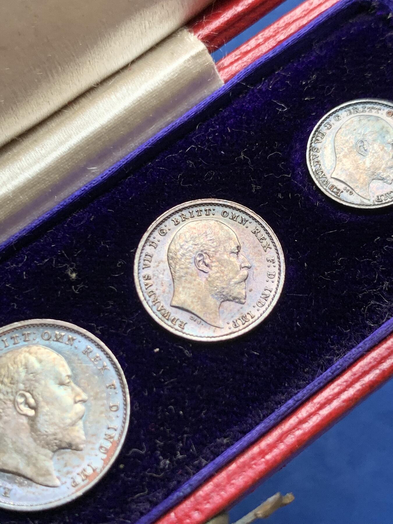 《竞宝斋》第408场 周日，周一，2场连拍 （全场包邮） 英国1908年爱德华七世濯足币 带盒