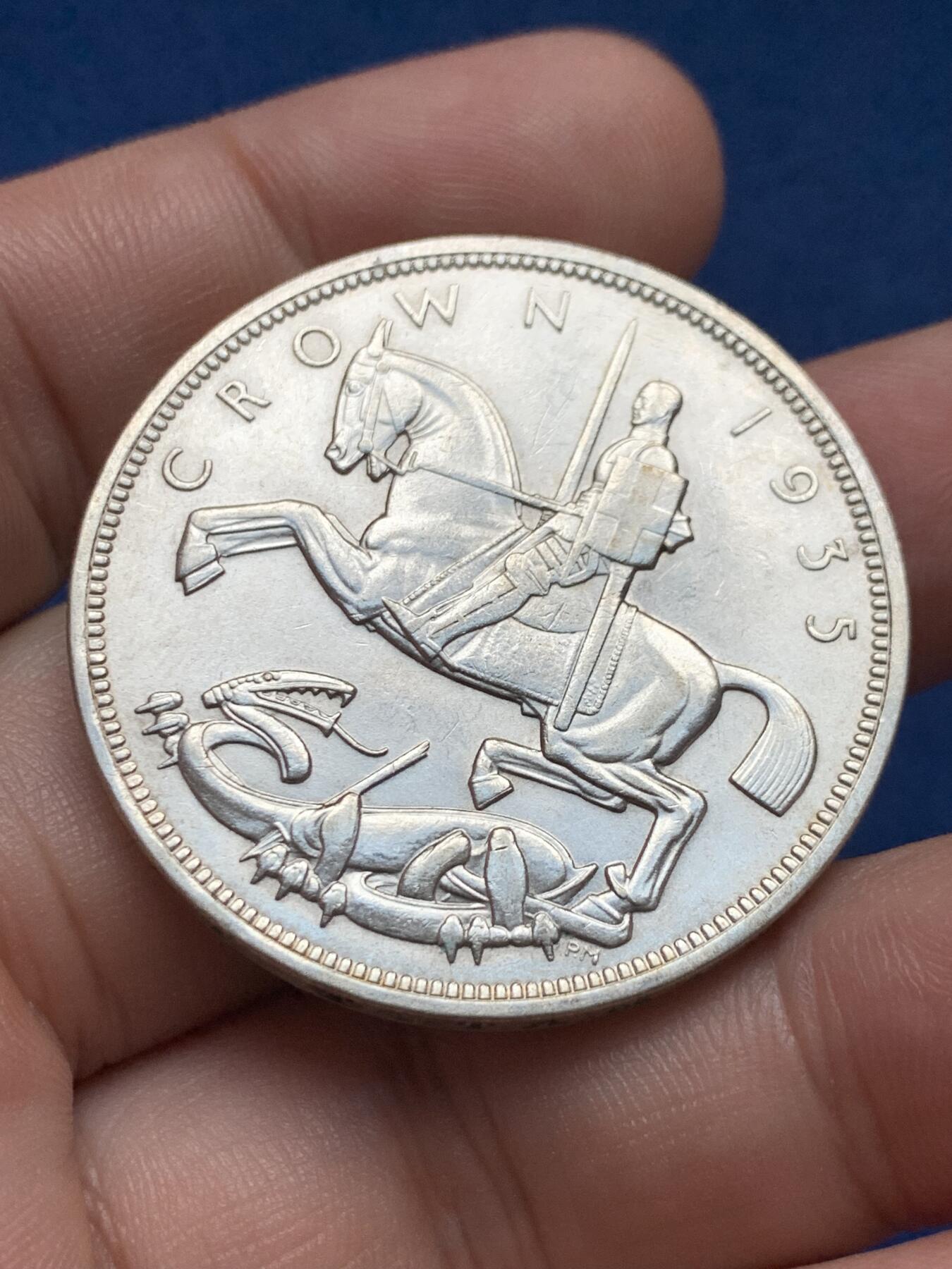 《竞宝斋》第408场 周日，周一，2场连拍 （全场包邮） 英国1935年乔治五世木马剑