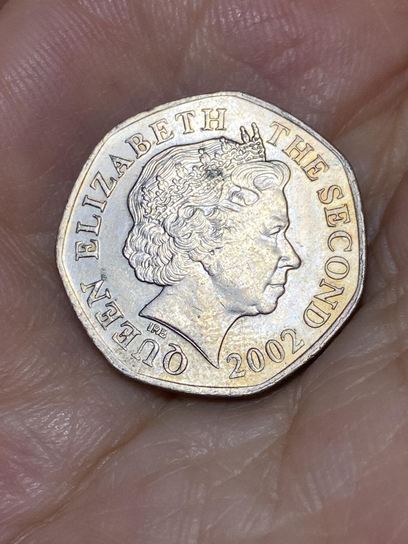 2025年第七十六场(总第一百零二场）外国好品散币(免佣金) 英属泽西岛🇯🇪2002年20便士(伊丽莎白二世老年)