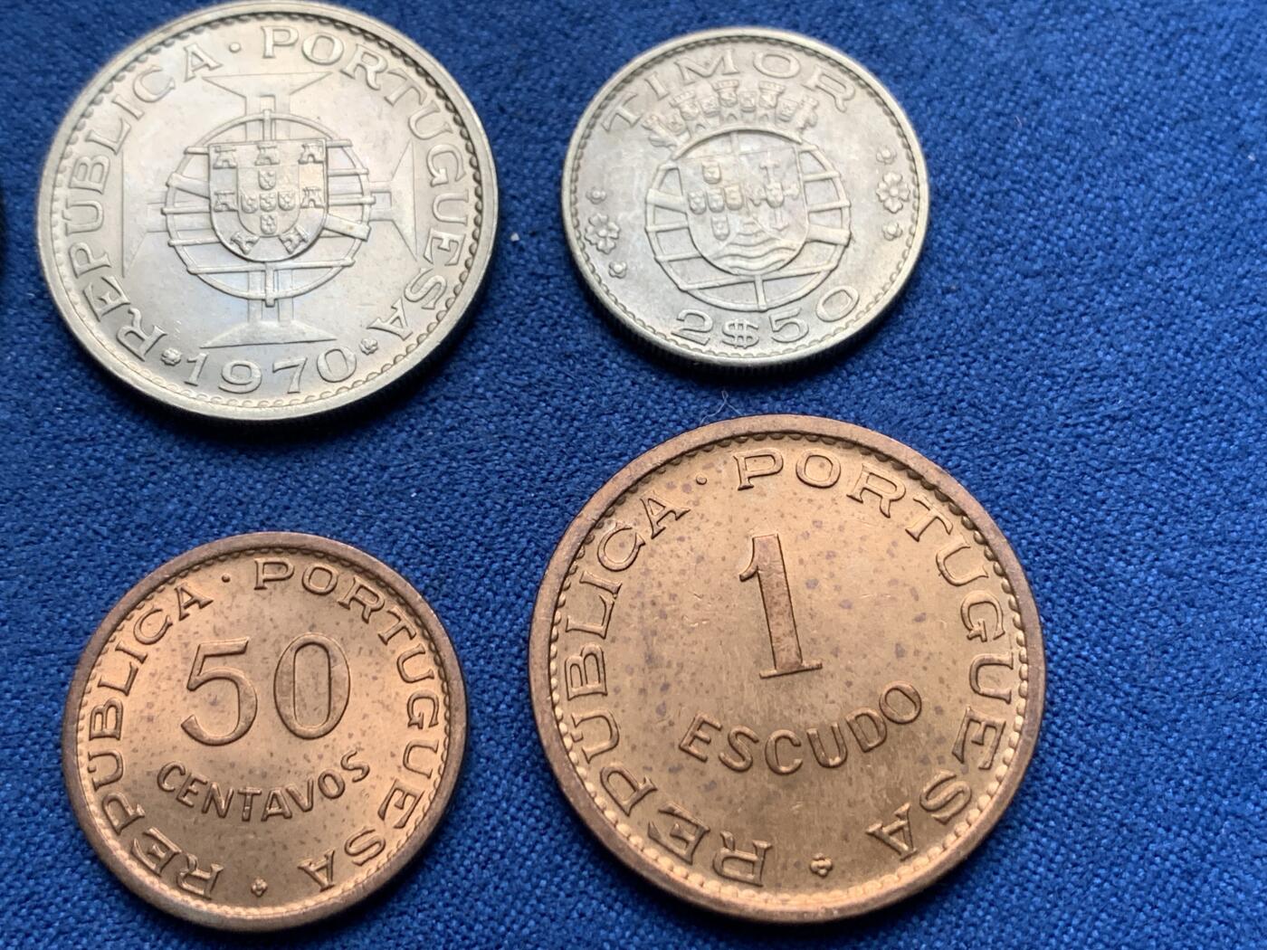 《竞宝斋》第408场 周日，周一，2场连拍 （全场包邮） 6枚一组 葡属东帝汶1970年