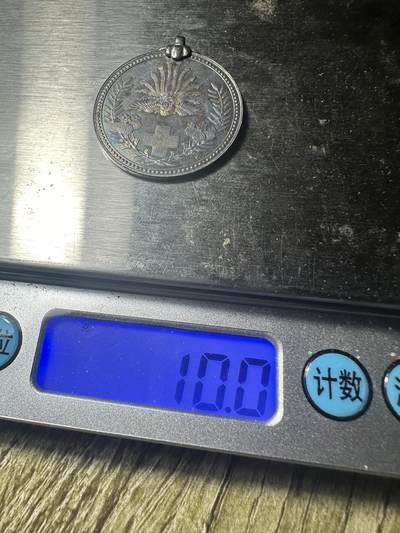 章，钱币 赤十字章，银制10g，带字稀少