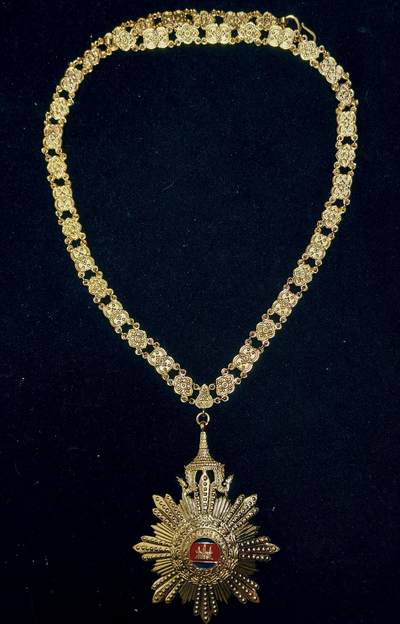 蜀地medal第10场精品专场拍卖 - 罕见 最高级别 柬埔寨王国 国家功绩大勋章 