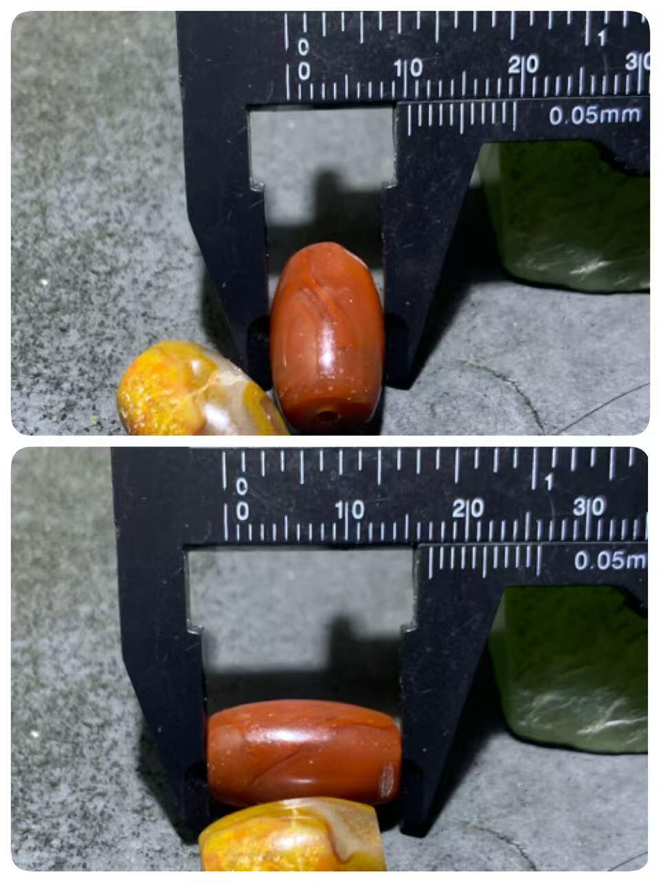 战国红玛瑙通货桶珠一组