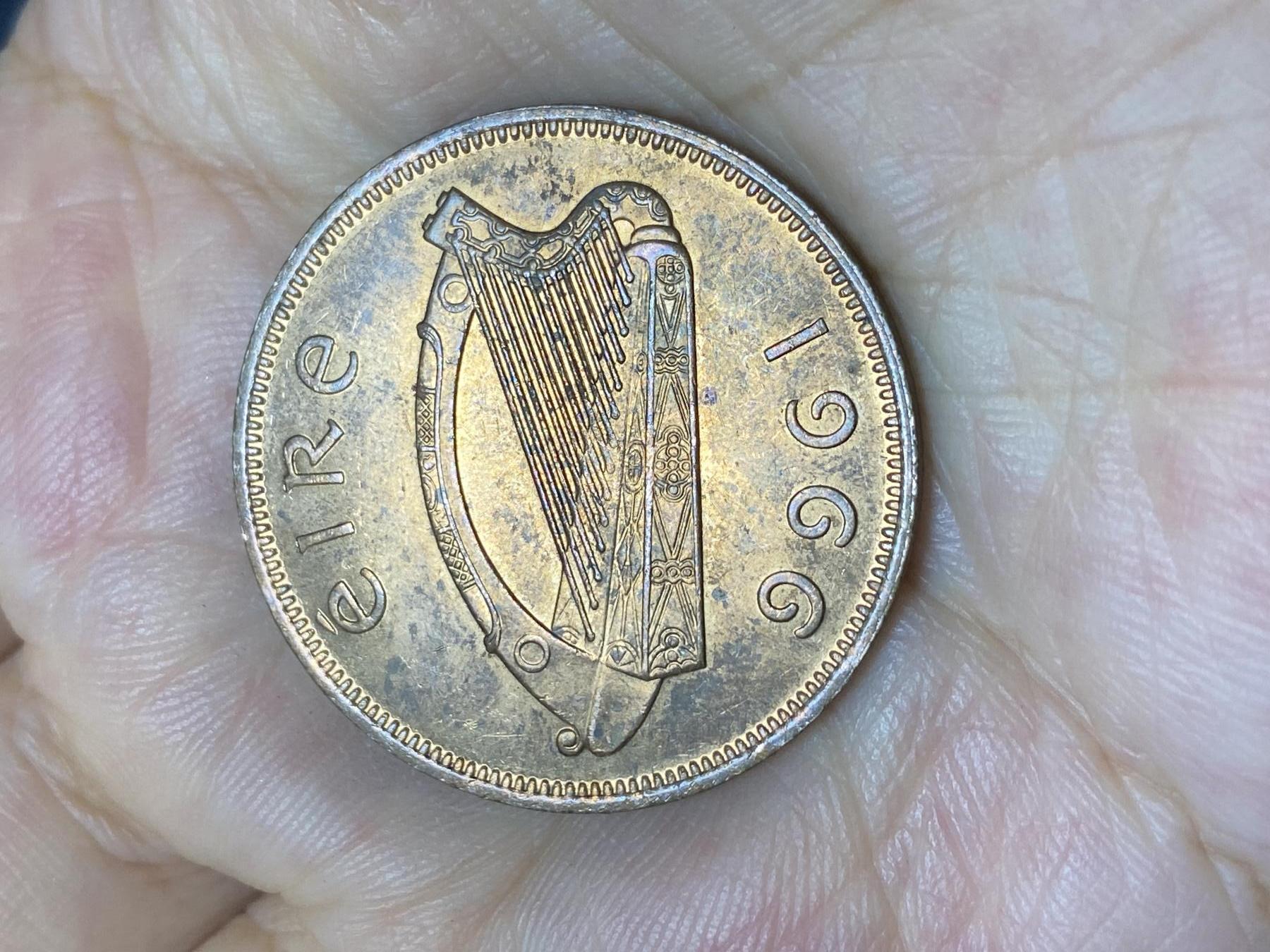 2025年第七十六场(总第一百零二场）外国好品散币(免佣金) 爱尔兰🇮🇪1966年1便士(共和国时期第一套)
