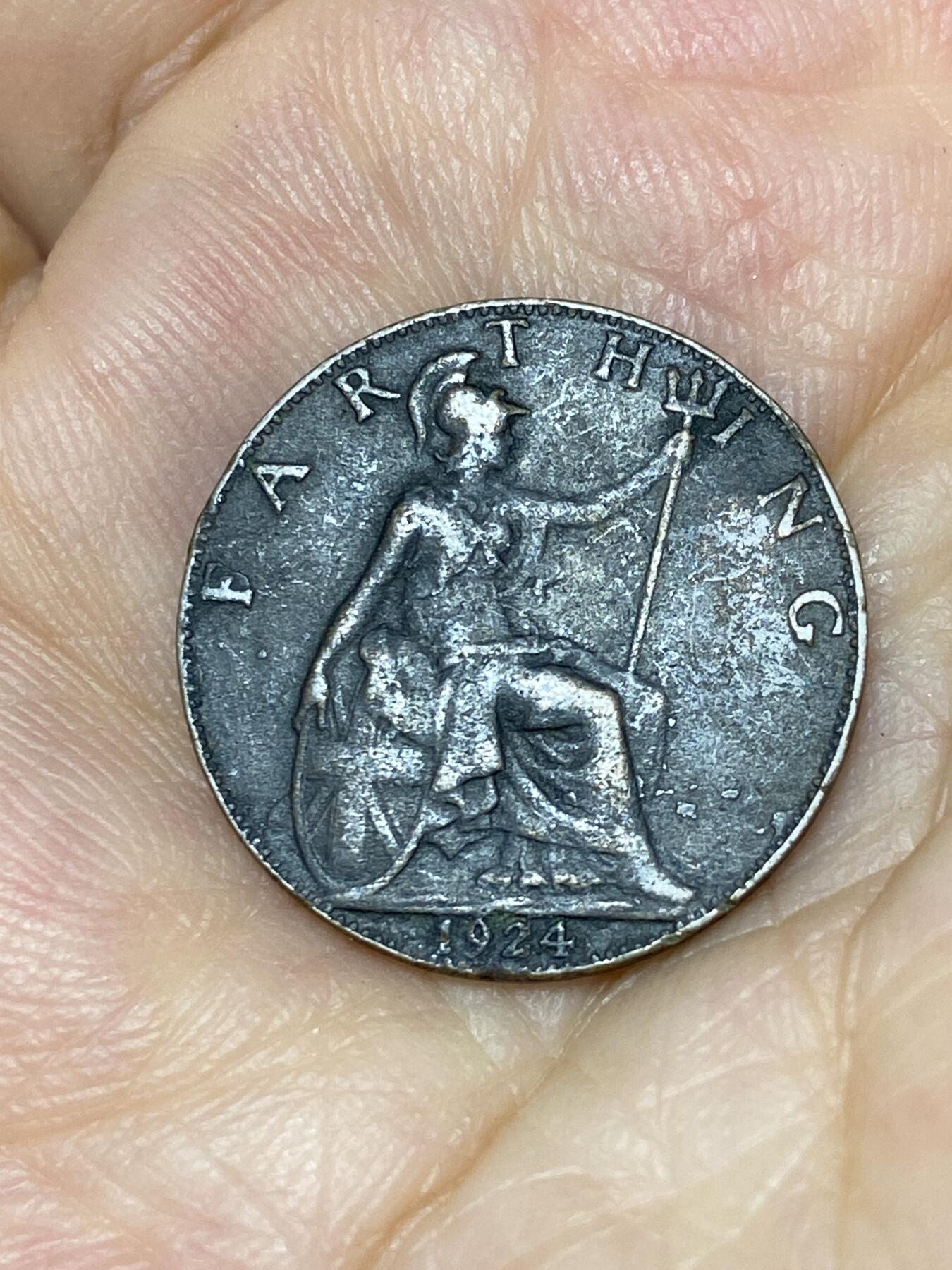 2025年第七十六场(总第一百零二场）外国好品散币(免佣金) 英国🇬🇧1924年1法新(乔治五世第二版)