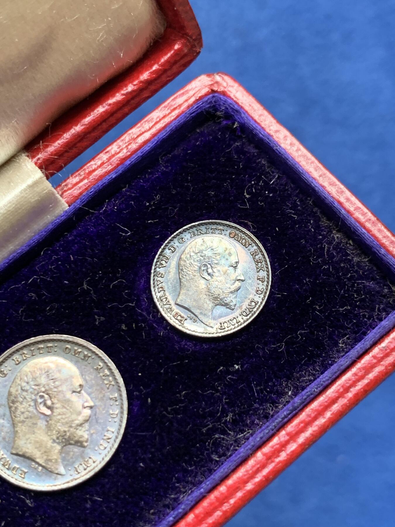 《竞宝斋》第408场 周日，周一，2场连拍 （全场包邮） 英国1908年爱德华七世濯足币 带盒