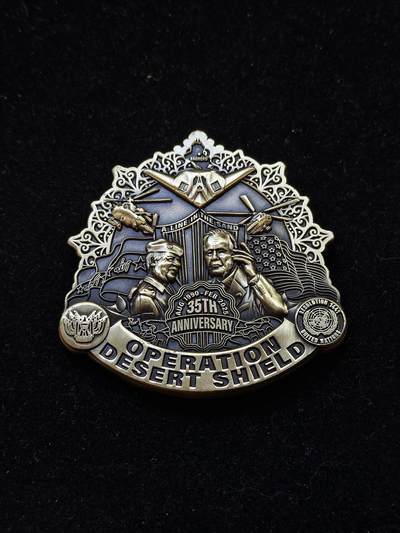 蜀地medal第10场精品专场拍卖 - 美军沙漠风暴行动纪念章 超级重 #01