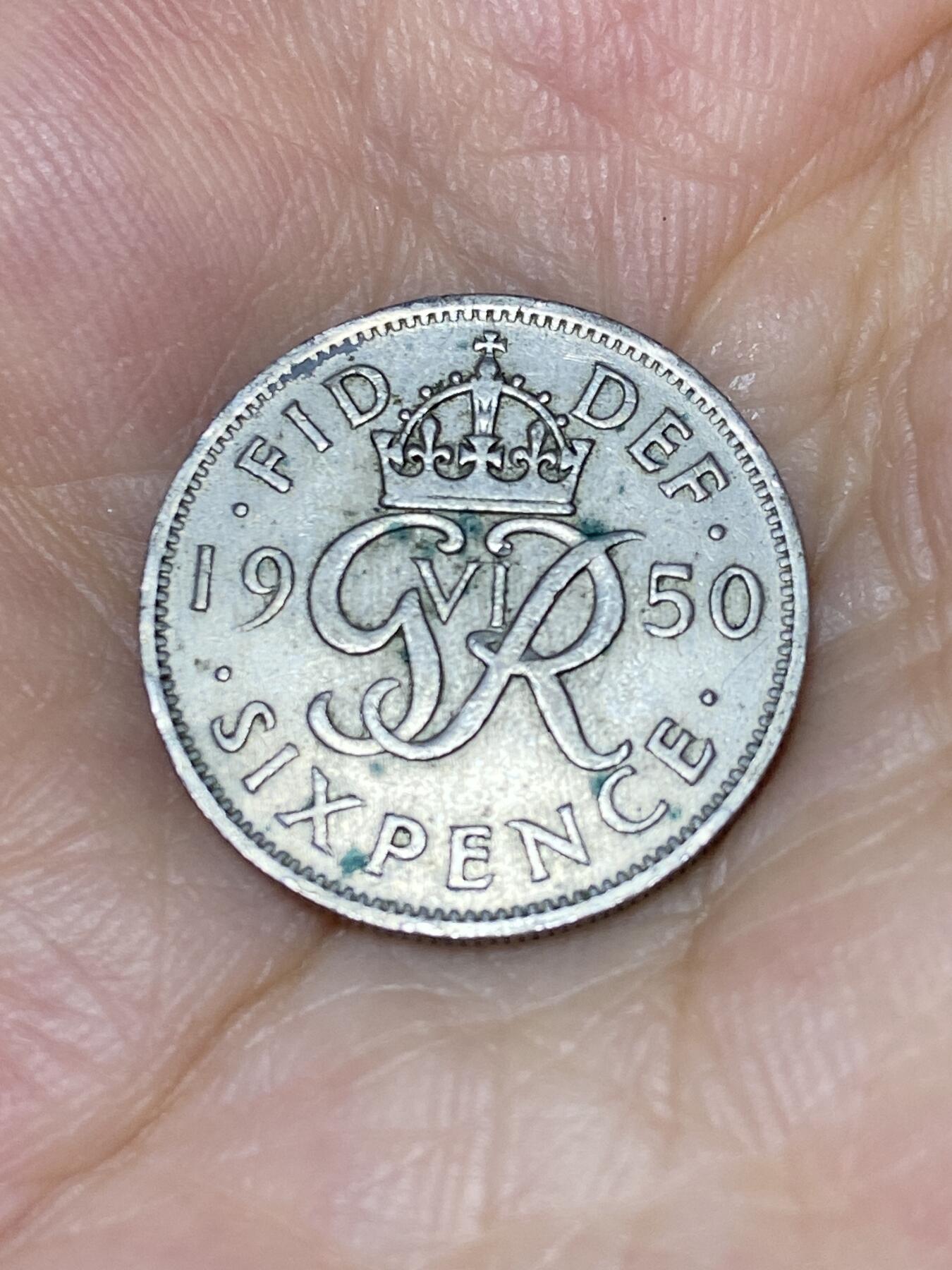 2025年第七十六场(总第一百零二场）外国好品散币(免佣金) 英国🇬🇧1950年6便士(乔治六世第三版)
