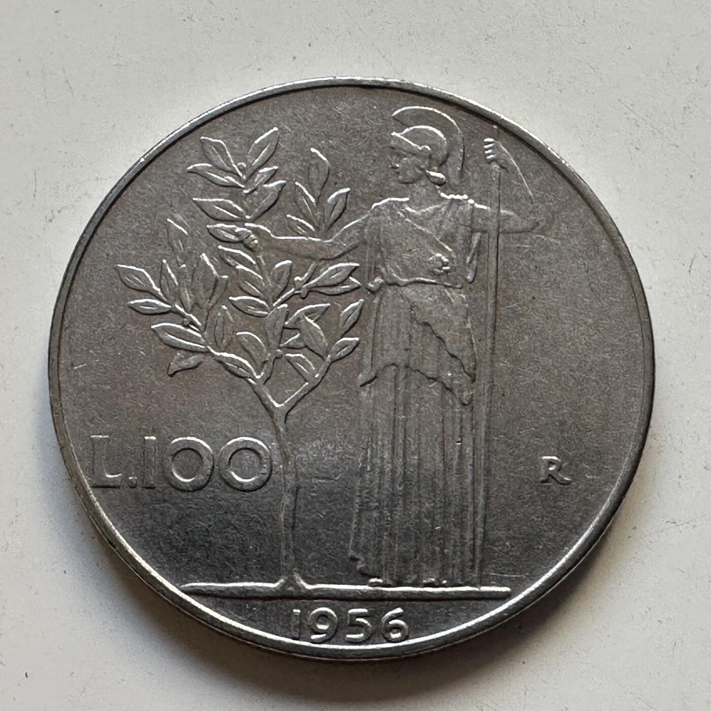 🌹外币初藏🌹🐯2025年第84场  周二无佣金特价场 意大利1956年100里拉