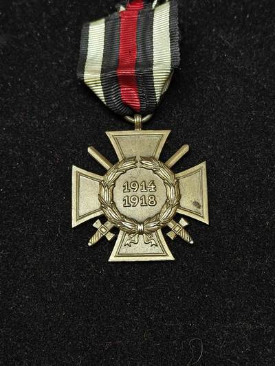 蜀地medal第10场精品专场拍卖 - 1914年-1918年兴登堡带剑十字荣誉奖章 少见厂