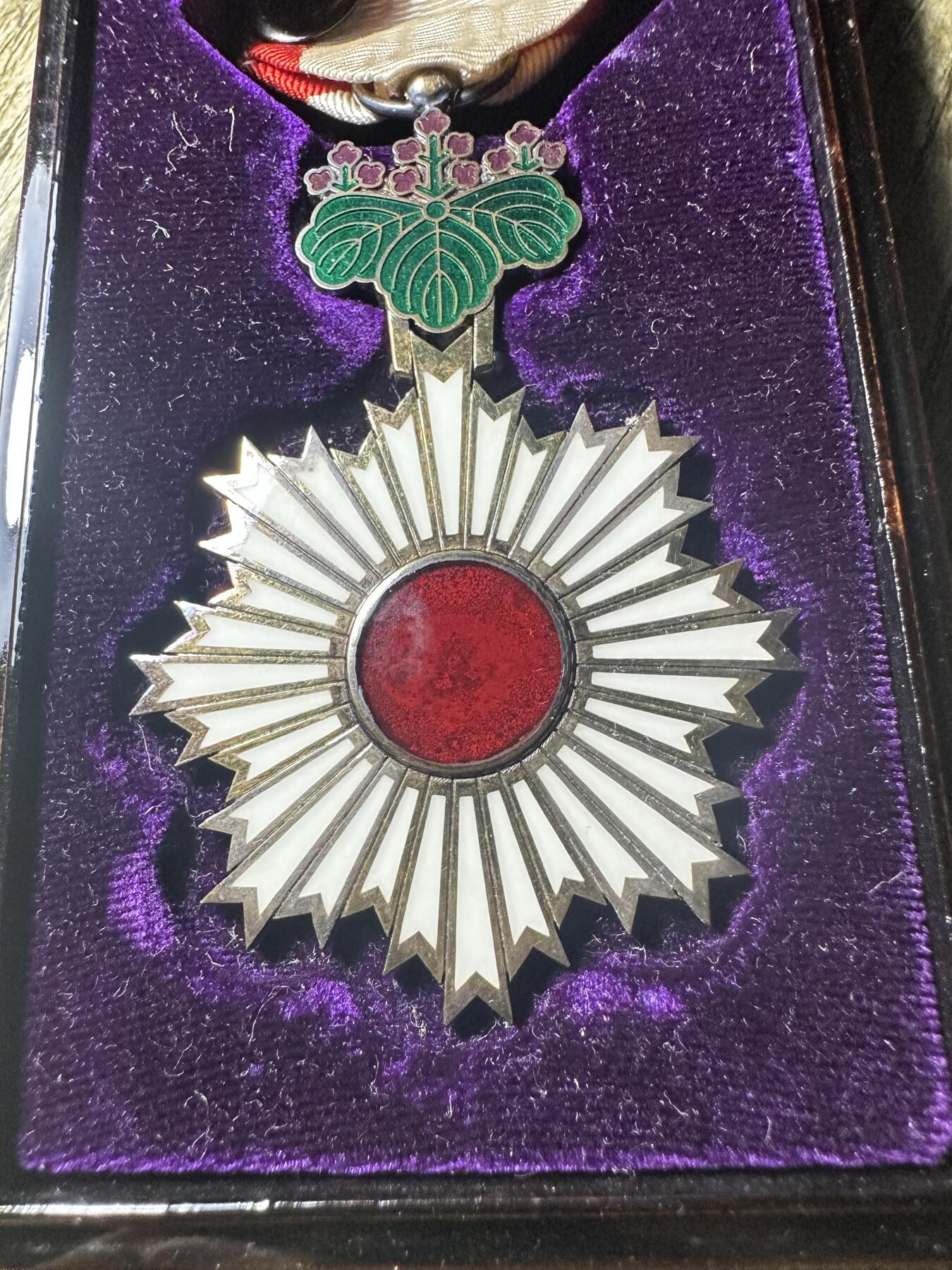 章，钱币 五等双光旭日章，早期盒