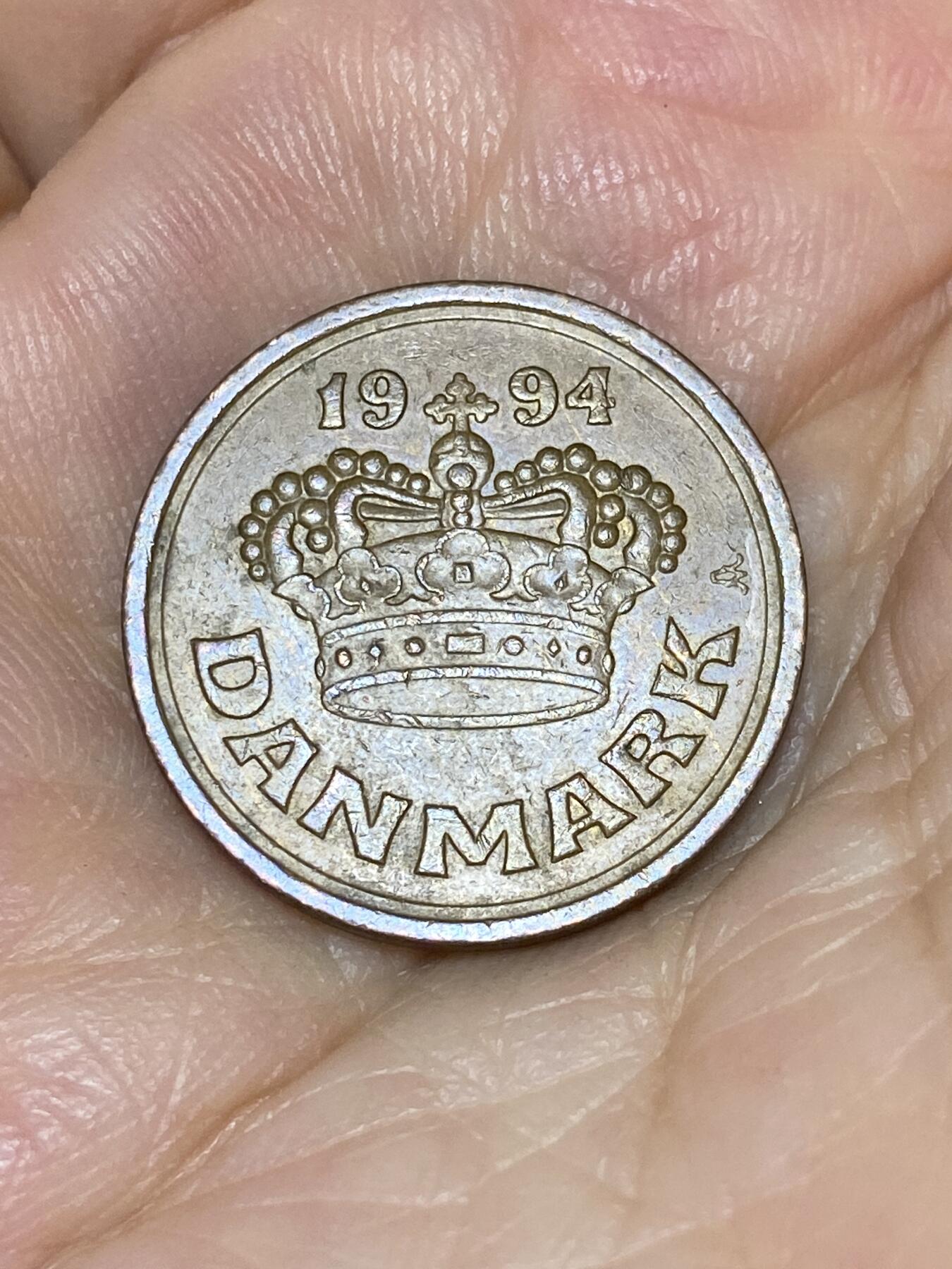 2025年第七十六场(总第一百零二场）外国好品散币(免佣金) 丹麦🇩🇰1994年50欧尔(玛格丽特二世第二版，LG; JP; A版)
