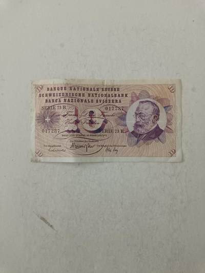 【20250807】非全新纸币第272场 - 瑞士1971年10法郎