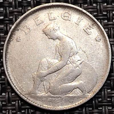 布加迪🐬～世界钱币(上海)🌾第 232 期 /  各国套币和散币 - 比利时🇧🇪 1923年 1法郎
