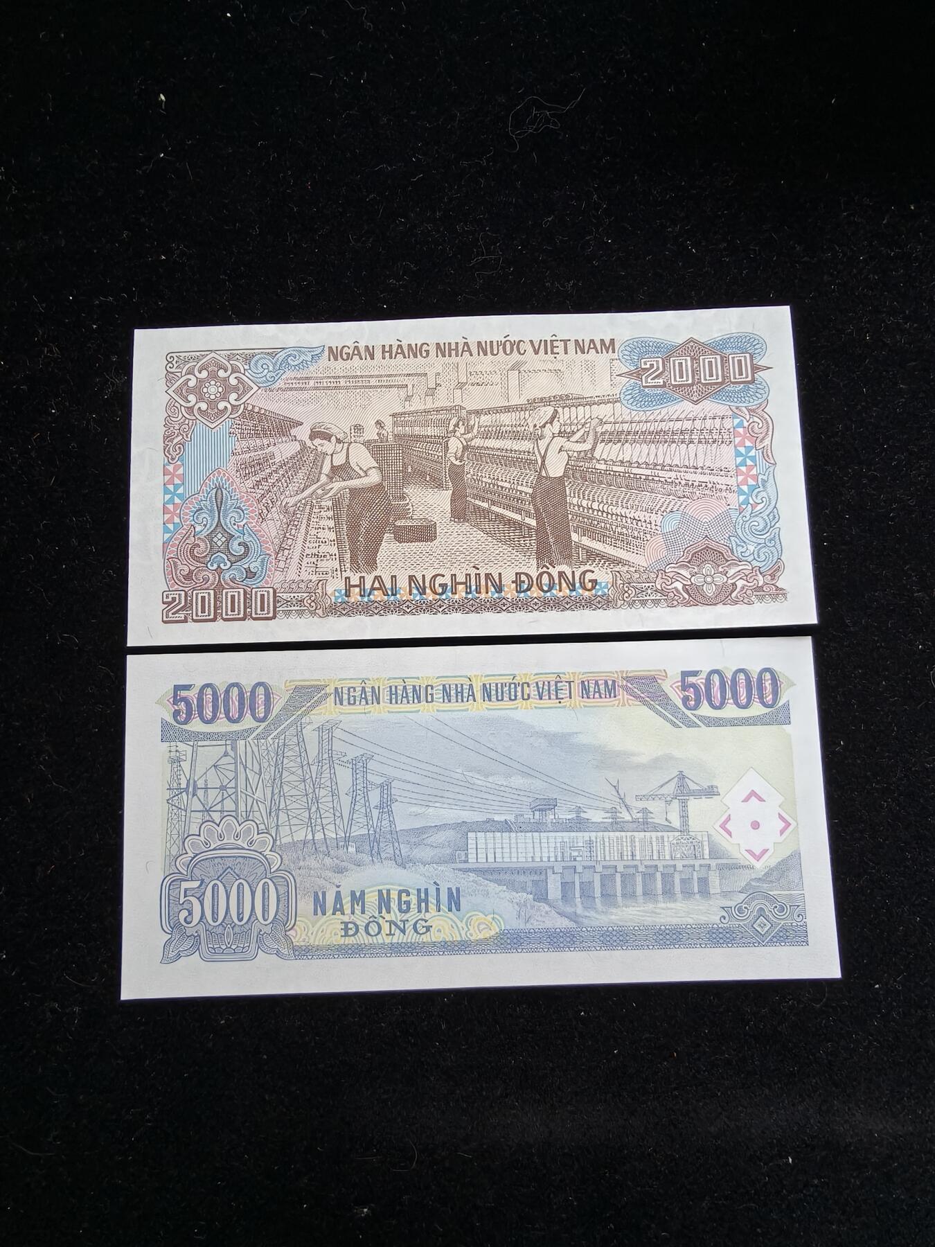 蜀地medal第10场精品专场拍卖 好品 越南盾纸币两张