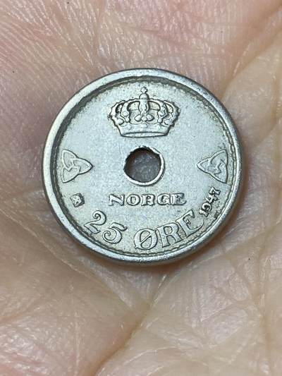 2025年第七十七场(总第一百零三场）外国好品散币(免佣金) - 挪威🇳🇴1947年25欧尔(哈康七世第四版)