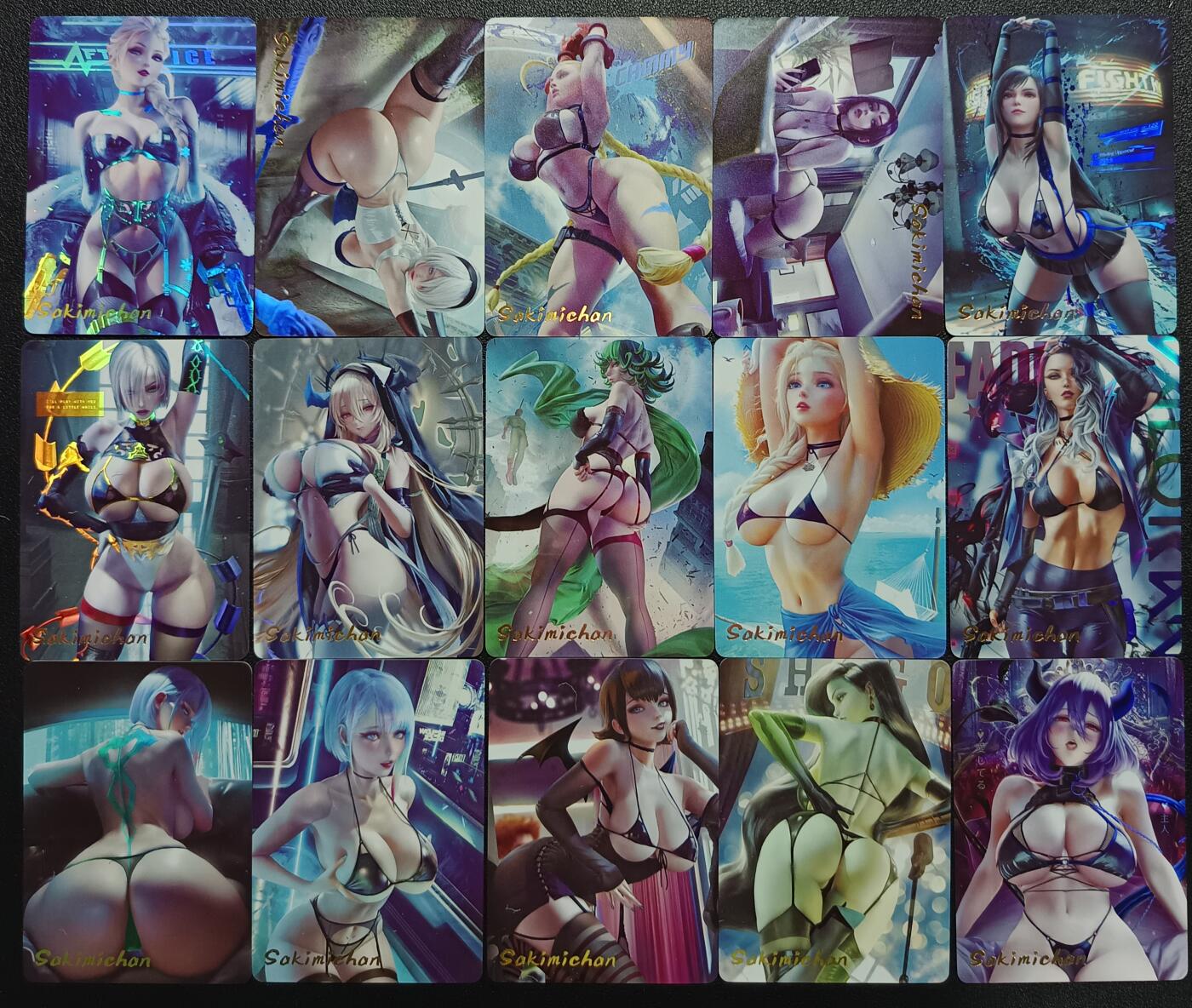 天玑星卡拍第111期《8.7周四截拍》持续收拍收评中 满赠卡需备注 燎原卡牌 动漫美女 彩闪 十五张 自制卡