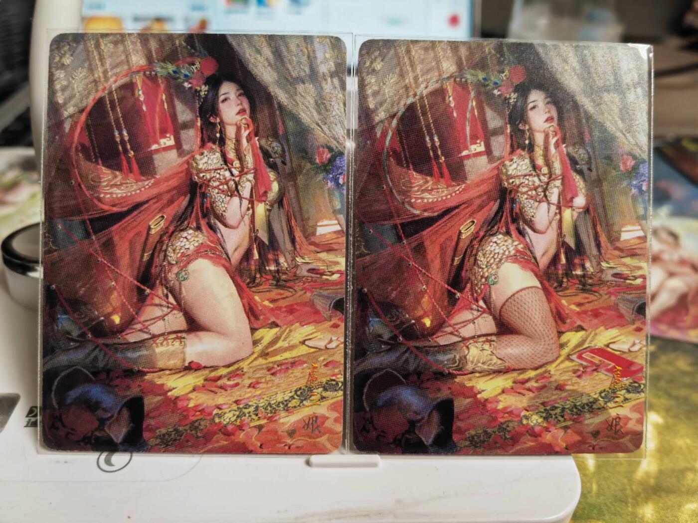 阳大大卡牌拍卖第65期（持续收拍品，周五晚上九点截拍，进群福利早知道） 【普卡】焱卡文化 燎原卡牌-刷子 妖姬传 扈三娘 普卡 双服饰2张