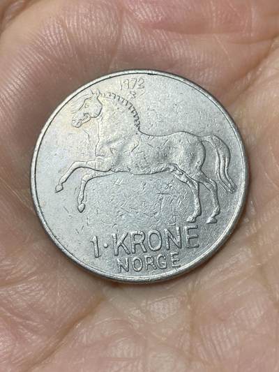 2025年第七十七场(总第一百零三场）外国好品散币(免佣金) - 挪威🇳🇴1972年1克朗