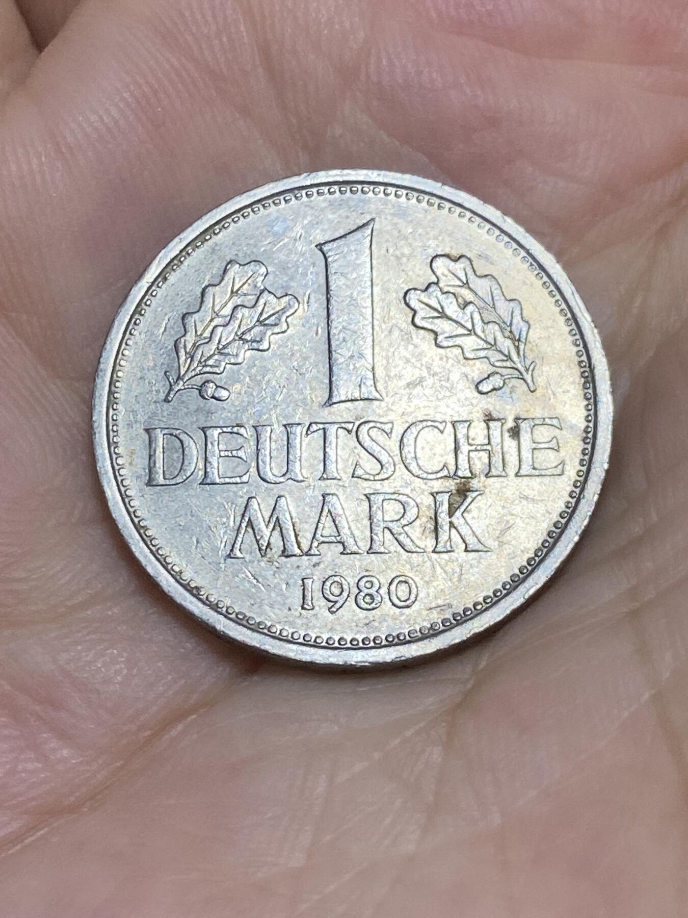 2025年第七十六场(总第一百零二场）外国好品散币(免佣金) 德国🇩🇪1980年1马克(D标，慕尼黑造)