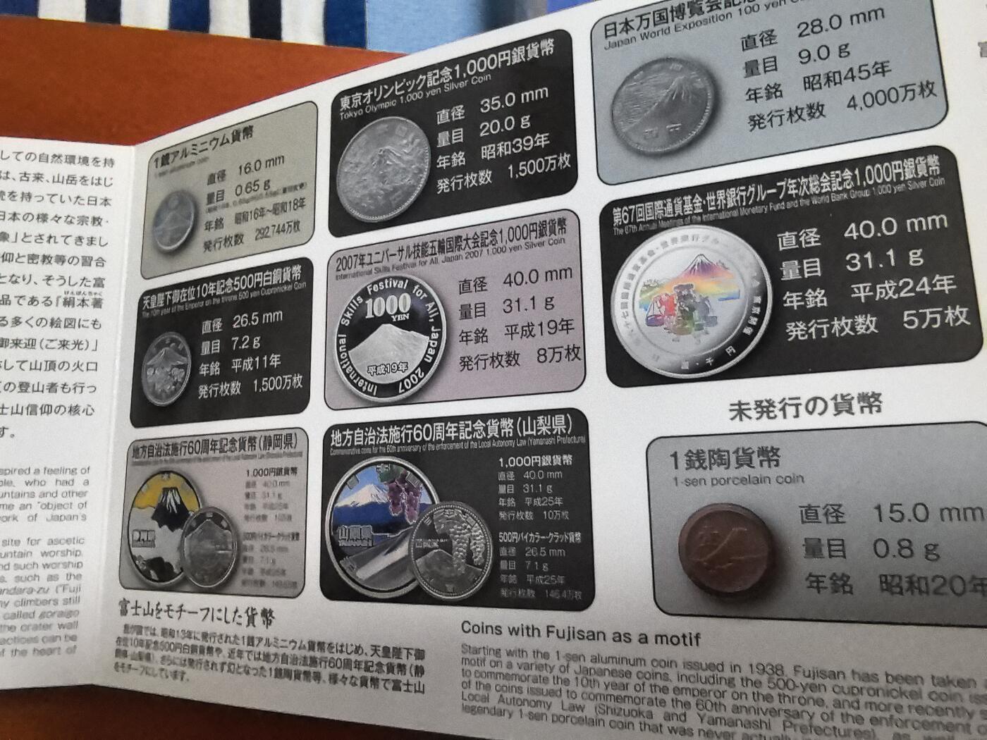 长老汇蛇年精选第三十三场拍卖 2014日本世遗系列之富士山6枚套，盒证全，含富士山立体地形图