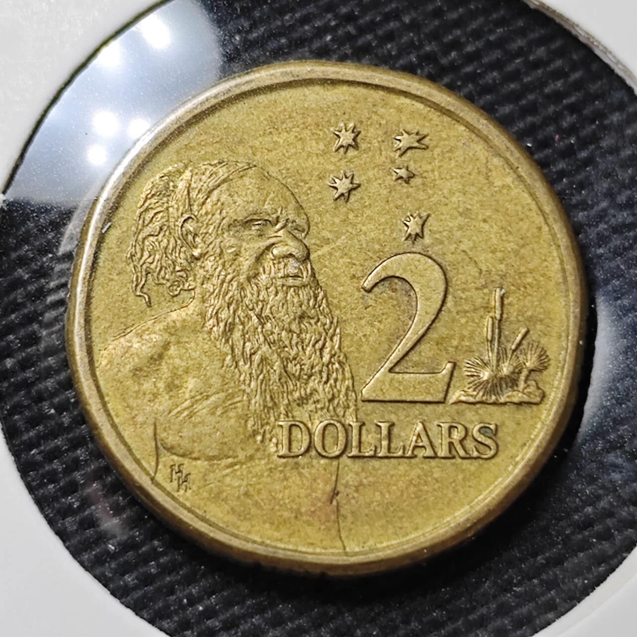 KK钱币收藏小铺 第314期 2月预留时间 周末发货  澳大利亚2元土著